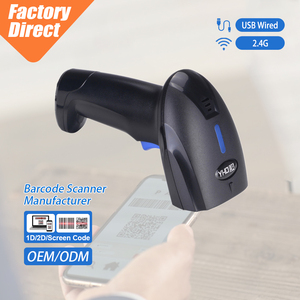 Escáner de Código de Barras 2D de Venta Directa de Fábrica, <span class=keywords><strong>Lector</strong></span> de Códigos QR Inalámbrico con Transmisión Interior de 80M - Product Image 1