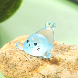Pendentif porte-clés en résine animaux marins, haute luminosité, transparent, pour accessoires capillaires pour enfants, articles décoratifs de bureau DIY, qualité usine - Product Image 5