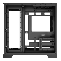 Casing PC Kaca Temper Berlogo Kustom, Desktop Terintegrasi Layar, Chassis Mid Tower ATX ITX, Komputer Gaming Stok Tersedia