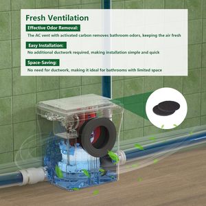 Système de toilettes suspendues SUPERFLO <span class=keywords><strong>avec</strong></span> macérateur intégré, cuvette allongée confortable, pompe de macération 600W, 26 pieds - Product Image 4