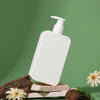 Botellas Vacías de 300 ml y 500 ml para Cosméticos, Champú y Acondicionador, Botellas de Plástico de 12 oz con Bomba Pulverizadora y Sellado en Blanco y Negro