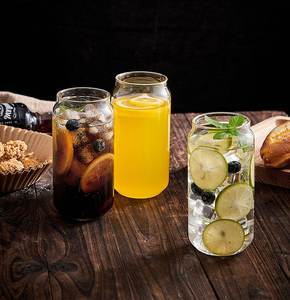 1 tasse en <span class=keywords><strong>verre</strong></span> 16oz couvercle en bambou <span class=keywords><strong>paille</strong></span> <span class=keywords><strong>verre</strong></span> à boire <span class=keywords><strong>Mojito</strong></span> Soda whisky café glacé cocktail thé jus bière gobelet en <span class=keywords><strong>verre</strong></span> - Product Image 5