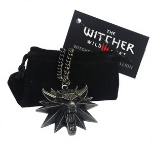 Nuova Collana con Ciondolo Medaglia The Witcher <span class=keywords><strong>3</strong></span>, Testa di Lupo Originale in Lega, Vendita all'Ingrosso - Product Image 1