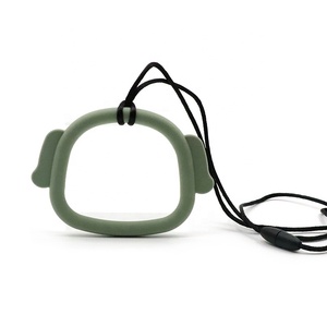 Collar de dentición de bebé suave colgante de mordedor de silicona 100% sin BPA para mamás lactantes - Product Image 4