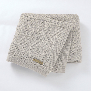 2026 Mimixiong Best Selling Knitted Baby Blanket <strong>Super</strong> Soft Cotton Swaddle Blanket for Boys &amp; Girls Unisex for <strong>Crib</strong> &amp; Swaddling - Product Image 3