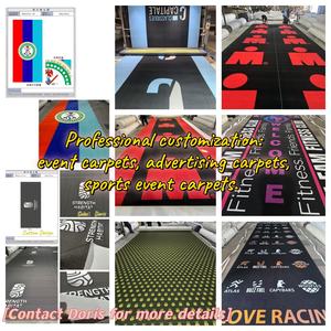 Tapis personnalisé pour événement de triathlon, arche de départ/arrivée, tapis long, 100% nylon, durable, design personnalisé, dos antidérapant, facile à ranger - Product Image 3