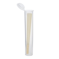 Tubes en plastique transparent avec bouchon à pression personnalisés, emballages scellés résistants aux enfants pour tabac, cigarettes, cigares, bouteilles à bouchon à pression