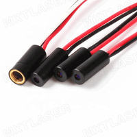 Module de diode laser miniature à point vert de haute qualité D4.5X10mm de taille compacte avec lentille en verre 520nm 3V DC 0.5mW 1mW 5mW 10mW