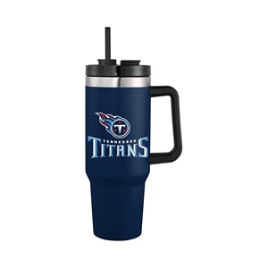 Vaso Térmico Personalizado con el Logotipo Principal de los Tennessee <span class=keywords><strong>Titans</strong></span>, con Tapa y Pajita, 40 oz, para Oficina, Auto, Café - Product Image 1