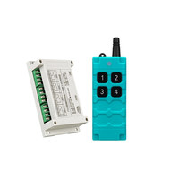 Récepteur industriel sans fil 433 MHz 4 canaux, interrupteur de télécommande longue portée, contrôleur de relais 10A, antenne DC12V/24V/36V/48V