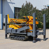 Meilleure Vente Chine Foreuse Rotative sur Chenilles à Moteur Diesel RCF200C 200m Machine de Forage Pneumatique pour Eau Pompe Moteur