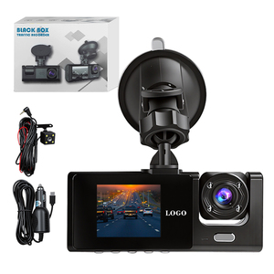 Caméra embarquée intelligente multifonctionnelle à 3 canaux avec écran IPS de 1,8 pouce, carte 128 Go et 3 objectifs, enregistreur vidéo numérique automatique pour voiture (commande en gros) - Product Image 1
