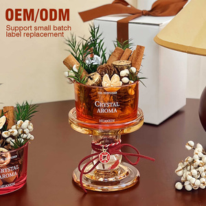 Diffuseur d'huiles essentielles sans flamme à la cannelle, décoration parfumée en pot, ornement de fleurs séchées, aromathérapie naturelle à base de plantes - Product Image 1