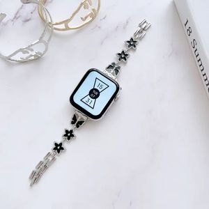 <span class=keywords><strong>Bracelet</strong></span> de montre en métal et <span class=keywords><strong>Aluminium</strong></span> de 49mm, chaîne de luxe, <span class=keywords><strong>Bracelet</strong></span> en diamant, étoiles, cœur, pour <span class=keywords><strong>Apple</strong></span> 4 5 6 7 8 Ultra - Product Image 4