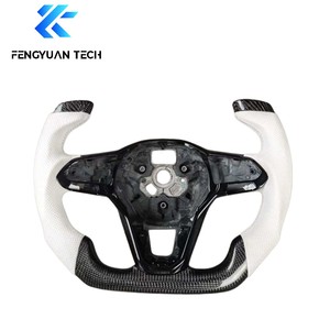 Volante LED de Fibra de Carbono para vw Golf gti Mk8 Mk8.5 8r 8 <span class=keywords><strong>R</strong></span> Tsi JETTA Passat B8 Tiguan <span class=keywords><strong>Arteon</strong></span> Cc audi A3 8v Sin Airbag - Product Image 6