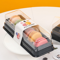 Boîte d'emballage alimentaire en plastique transparent YuXuan en stock, épaisseur 0,3 mm, pour gâteaux, sushis, sandwichs, aliments pour bébés, stockage, PET recyclé