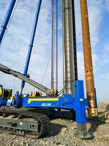 Mesin Pengebor Tiang Pancang Beton JOVE JZL120, Mesin Bor Auger Panjang, Rig Pengeboran CFA, Motor, Sasis Beroda untuk Penyangga Tiang Pancang Beton - Product Image 1