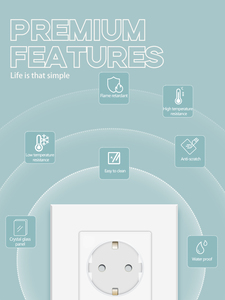 <span class=keywords><strong>Prise</strong></span> murale intelligente universelle 16A Wi-Fi Tuya avec mesure d'énergie, compatible Alexa et Google, avec accès Internet et <span class=keywords><strong>téléphonique</strong></span> - Product Image 5