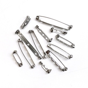 Thanh thép không gỉ pins Bạc 1.5 inch 38mm 3 lỗ Trâm <span class=keywords><strong>Pin</strong></span> lưng với khóa an toàn cho huy hiệu DIY may làm thủ công mỹ nghệ - Product Image 4