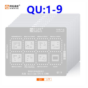 BGA Reballing Stencil สำหรับ Qualcomm SDM SM MTK MT Series <span class=keywords><strong>CPU</strong></span> RAM SM8750/SM8635 SM8250/SM8350 SM4250 SM8750 SM8550 <span class=keywords><strong>MT6989</strong></span> MT6989W - Product Image 1