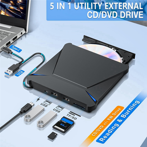 Unidad de DVD Externa USB 3.0 Tipo C, Grabadora de CD/DVD Portátil, <span class=keywords><strong>Lector</strong></span>/Grabador de Discos Ópticos Delgado <span class=keywords><strong>para</strong></span> Laptop, Escritorio, MacBook, <span class=keywords><strong>PC</strong></span> - Product Image 6