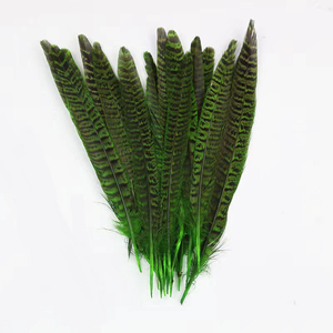 Plumes violettes à longue queue, plumes artificielles de faisan à col annulaire pour fête, carnaval, vase de maison, décoration de vacances, bricolage, costume - Product Image 3