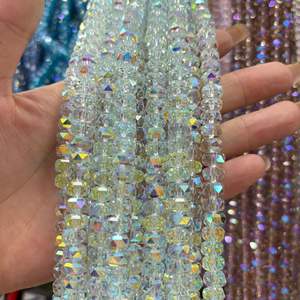 Perline a Forma di Ruota Serie K9 8mm, Cristallo <span class=keywords><strong>Naturale</strong></span> Sfuso, Materiali per Accessori di Gioielleria Fai-da-Te - Product Image 3