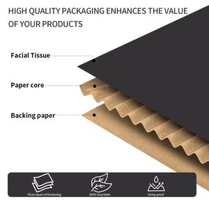 Caja de Papel Plegable para Envíos de Ropa con Impresión Personalizada, Caja de Cartón Rígido Corrugado para Alimentos, Embalaje de Cartón Kraft Marrón - Product Image 2