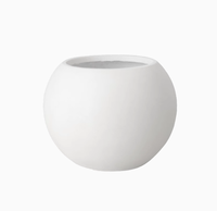 Boule ronde explosive sol grand Pot de fleur Installation douce salon maison centre commercial Villa Pot de fleur en argile de magnésium