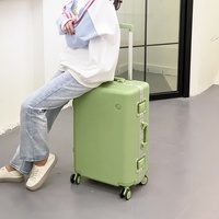 Valise à roulettes unisexe pour étudiant, 24 pouces, 20 pouces, style japonais, roues universelles silencieuses, bagage à main léger, imperméable