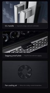 Refroidisseur de vin en acier inoxydable <span class=keywords><strong>à</strong></span> double paroi bon marché d'usine réfrigérateurs <span class=keywords><strong>à</strong></span> vin et <span class=keywords><strong>à</strong></span> boissons pour le ménage avec lumière - Product Image 5