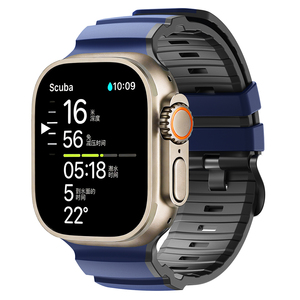 Correa Deportiva de Silicona con Hebilla Ajustable de Acero Inoxidable <span class=keywords><strong>para</strong></span> <span class=keywords><strong>Apple</strong></span> <span class=keywords><strong>Watch</strong></span> Ultra 49mm, ¡Nuevo Lanzamiento! - Product Image 1