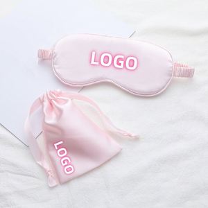 2025 Custom Private Label Sleepmask Gold Soft Silk Satin Sleeping <b>Eye</b> <b>Masks</b> Travel <b>Eye</b> <b>Mask</b> With Pouch Kit - Product Image 1