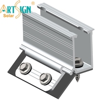 Signe d'art Vente en gros Système de montage de toit en métal solaire personnalisé Support de montage de toit trapézoïdal en aluminium
