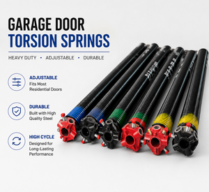 Garage Door Torsion Springs Cones Heavy Duty Adjustable Residential Garage Door Springs Durable <b>Hardware</b> Kit - Product Image 1