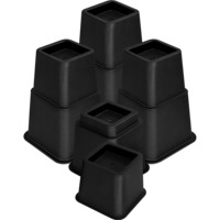 Rehausseurs de lit modernes réglables en plastique robuste de 3, 5 et 8 pouces, lot de 8 pour meubles de cuisine et de salon