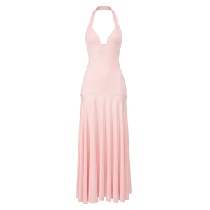 Viviblook C26DS202 Vestidos de Verano para Mujer, Nuevo Vestido Largo Informal Elegante de Color Sólido, Sin Mangas, con Espalda Descubierta, Ajustado, para la Noche - Product Image 4