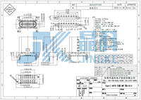 Connecteur femelle Longwei USB Type-C 16 broches en acier inoxydable 5A à courant élevé, charge rapide PD, port SMT vertical