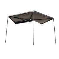 Tienda de Campaña para Techo de Auto de 270 Grados, Impermeable, con Marco de Aluminio, para las Cuatro Estaciones, Apertura Automática Rápida, Tipo de Soporte Recto, para Exteriores
