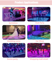 2026 Dernière Tendance : Jeu de Sol LED pour Mariage et Fête, Dalles LED de Piste de Danse Miroir en Verre Transparent