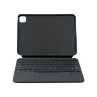 Funda con Teclado Bluetooth Inalámbrico Giratorio 360° para iPad 10.9 11 13" Air Pro, Cubierta Inteligente Transparente Desmontable para Samsung Tab