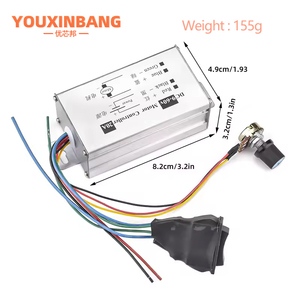Dc điều khiển tốc độ động cơ 9-60V về phía trước/đảo ngược công suất cao PWM kiểm soát chuyển đổi tốc độ động cơ điều chỉnh DC <span class=keywords><strong>12V</strong></span> 24V 36V 48V 60V 20A - Product Image 2