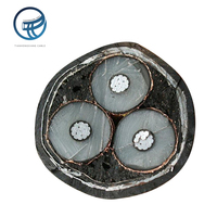 Vente en gros de câbles d'alimentation conducteurs en cuivre isolés XLPE à 3 conducteurs 95mm-150mm haute tension souterraine avec gaine en plomb