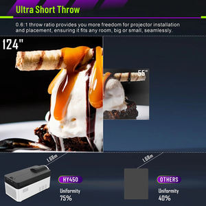 Projecteur de cinéma maison HY450 Android 11 projecteur vidéo Full HD 1080P 4K Ultra courte portée - Product Image 3