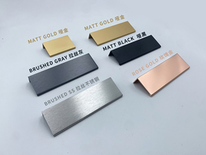 มือจับประตูตู้ <span class=keywords><strong>ULIKE</strong></span> G0022 สีดำด้าน อลูมิเนียม 76 มม. 3 นิ้ว ดีไซน์ทันสมัย ทนทาน ติดตั้งง่าย สำหรับห้องน้ำ - Product Image 5