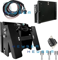 Heysea Nouvelle plaque de levage hydraulique en aluminium pour mise à niveau/rénovation, déplacement de 4 pouces, levage de 6,5 pouces, pour moteur hors-bord 10-200 CV
