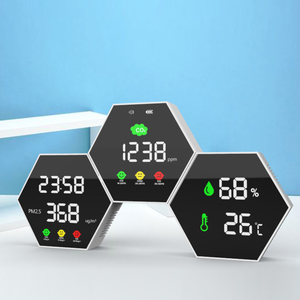 Détecteur de poussière à diffusion laser élevée / Capteur NDIR 4 en 1, moniteur de qualité de l'air mural CO2 PM2.5 - Product Image 1