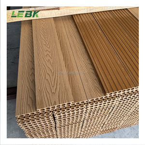 Muestra gratis <span class=keywords><strong>de</strong></span> calidad premium 3D en relieve grano <span class=keywords><strong>de</strong></span> <span class=keywords><strong>madera</strong></span> hueco redondo 25mm patio piso <span class=keywords><strong>piscina</strong></span> Wpc piso - Product Image 1