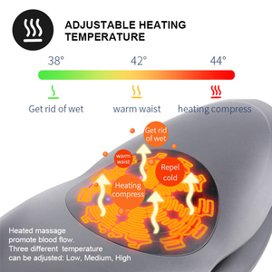 Dispositivo de Tracción Lumbar con Masajeador y Calor, Intensidad Ajustable, Estirador de Espalda, Alivio del Dolor Ciático, Relajación ST-1201 L - Product Image 6