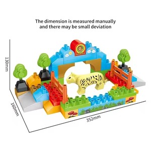 China Factory New Plastic 135 Stück Diy Modellbau steine Pädagogisches Kinderspiel zeug - Product Image 4